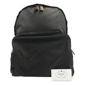 Prada Re Nylon Saffiano Leather Backpack Black